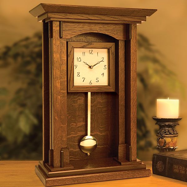 Schoolhouse Pendulum Clock Woodworking Plan - WoodworkersWorkshop