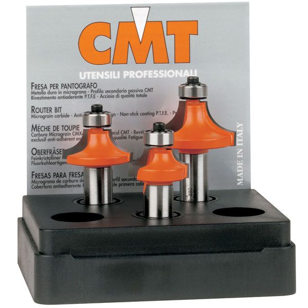 CMT 838.501.11 3-Bit Roundover Router Bit Set 1/2"SH | Woodcraft