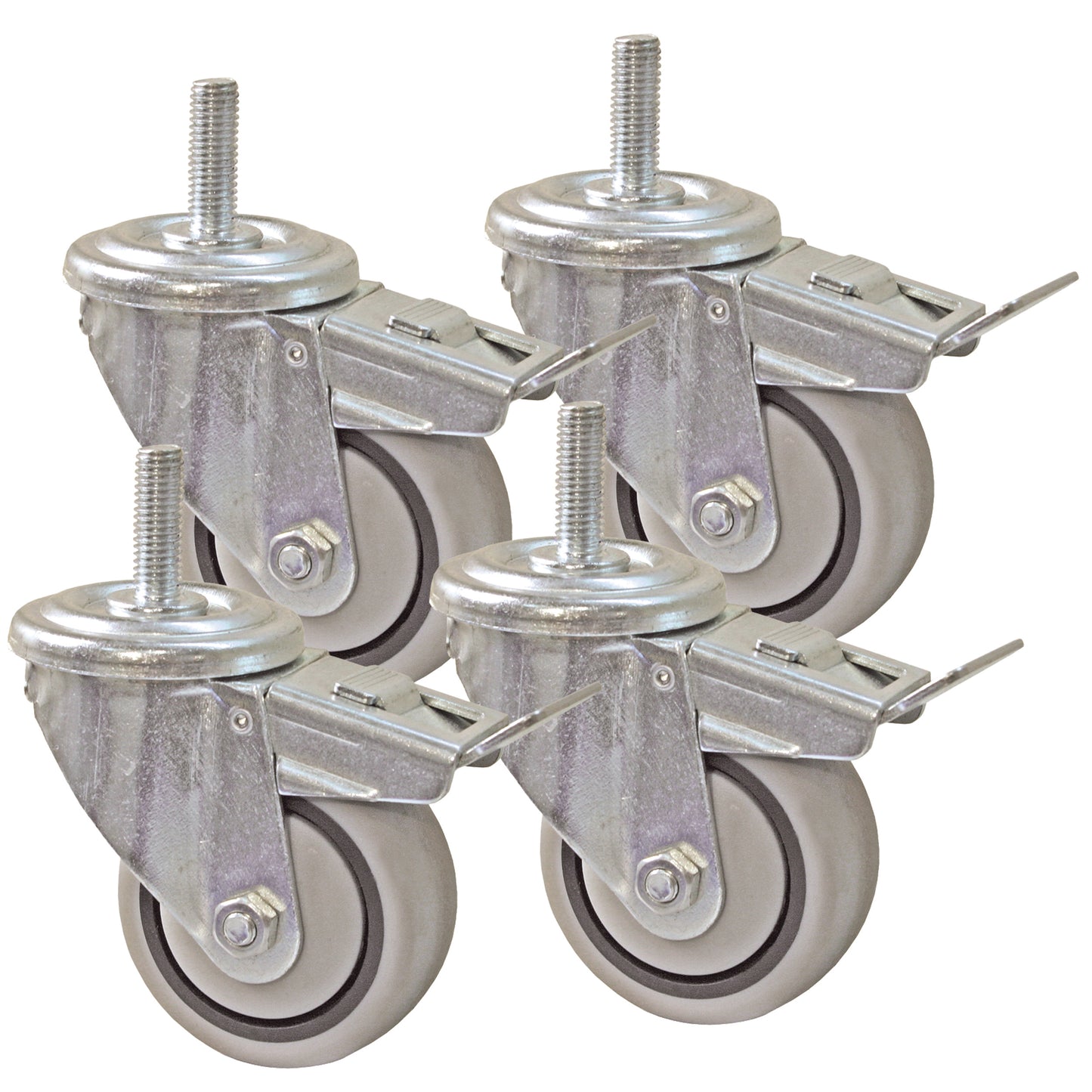 Casters Set for Universal Steel Stand - 4 Pack alt 0