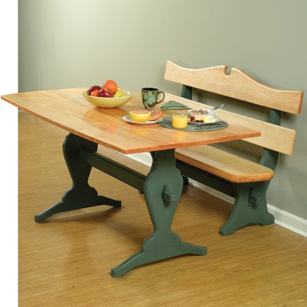 Trestle Table and Benches - Downloadable Plan alt 0