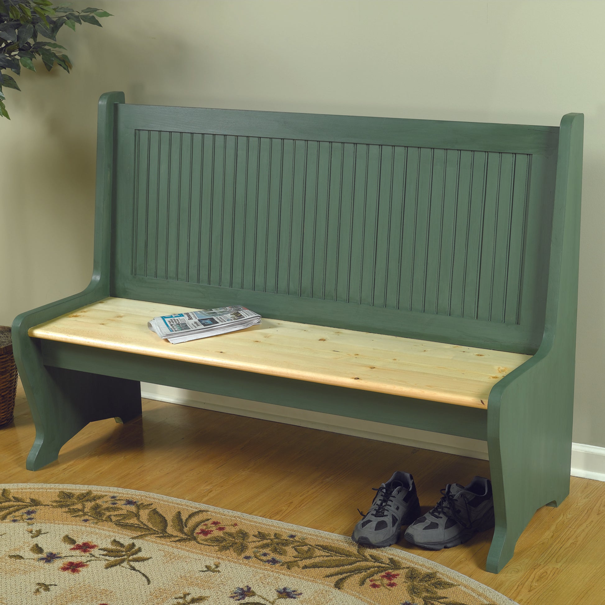 Woodworking Project Paper Plan to Build Dual Purpose Deacon's Bench alt 0