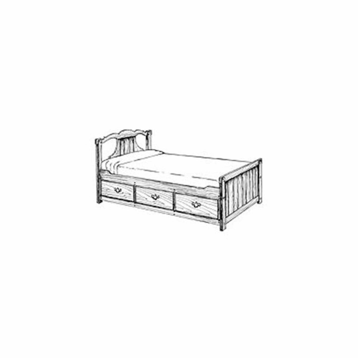 Woodworking Project Paper Plan to Build Captain&#39;s Bed alt 0