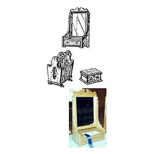 Woodworking Project Paper Plan to Build Dresser Mirror, Jewelry Box, Magazine Rack alt 0