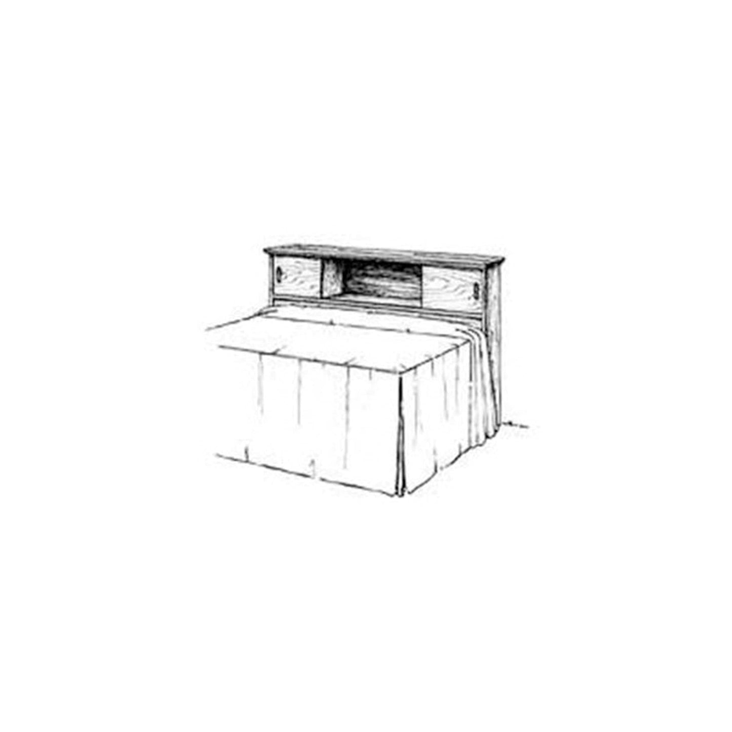 Woodworking Project Paper Plan to Build Storage Headboard alt 0