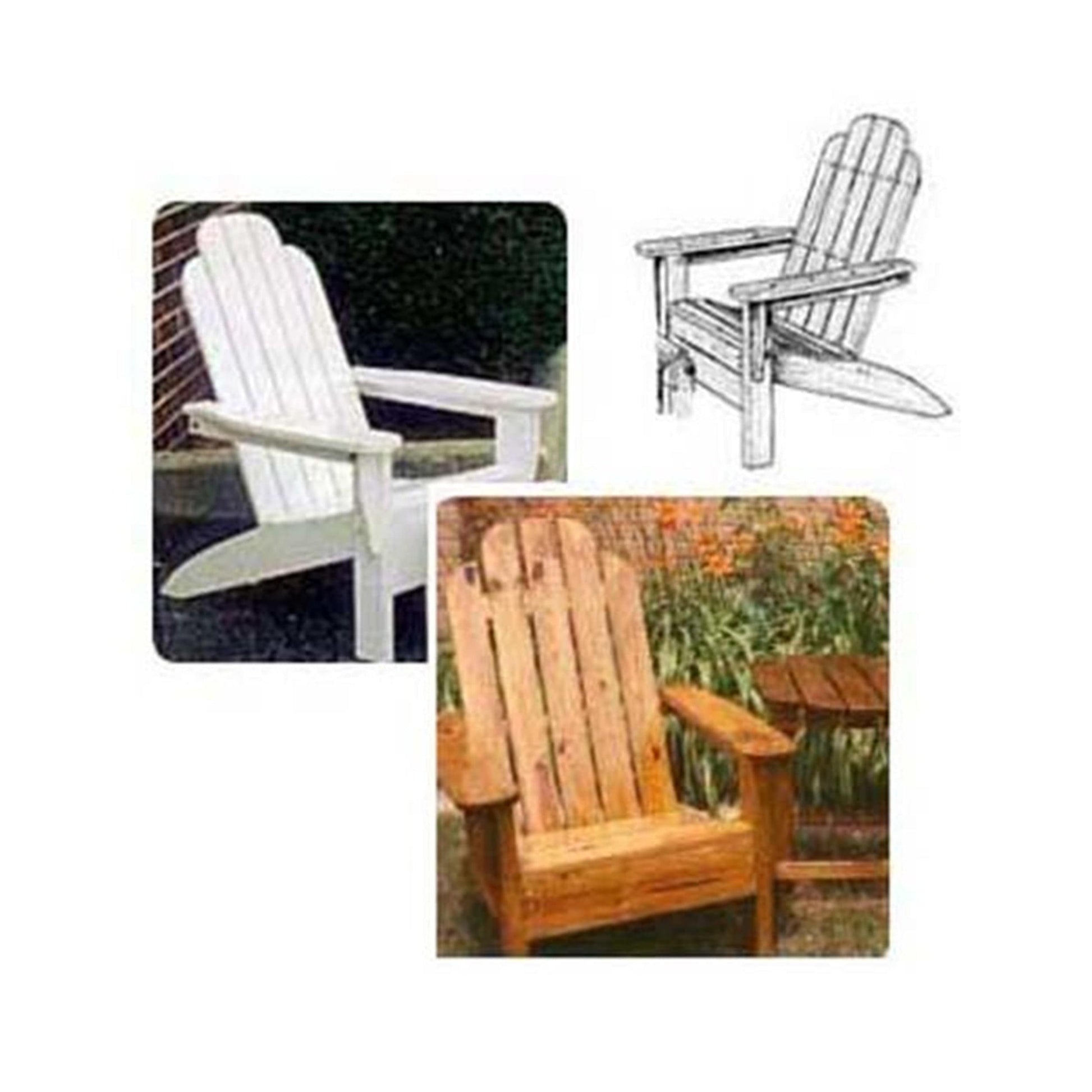 Woodworking Project Paper Plan to Build Folding Adirondack Chair alt 0