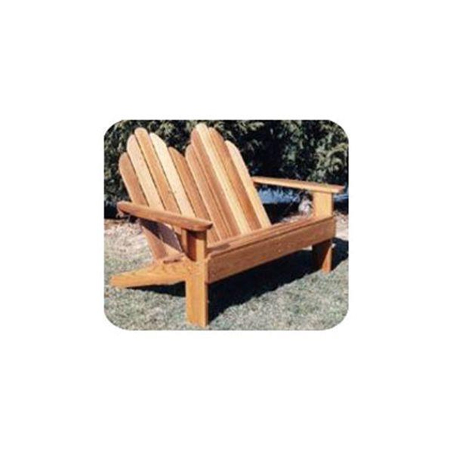 Woodworking Project Paper Plan to Build Classic Adirondack Loveseat alt 0