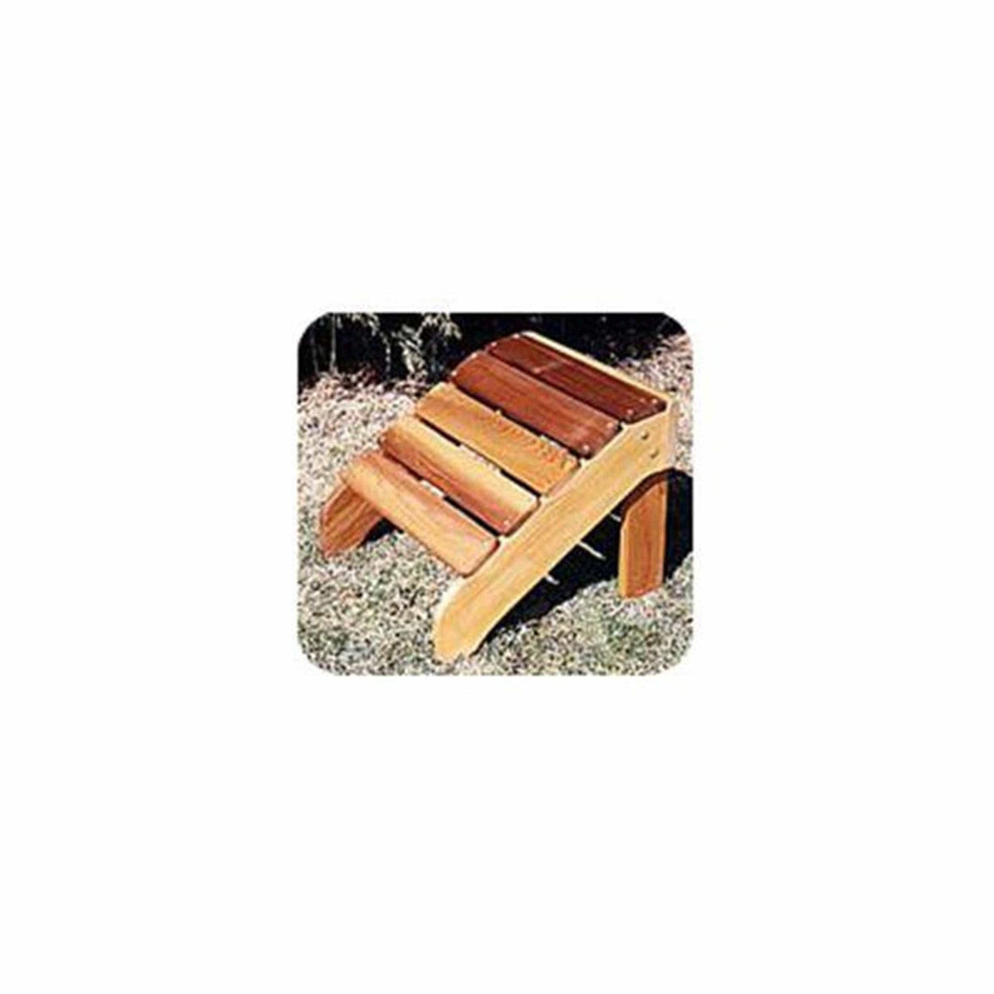 Woodworking Project Paper Plan to Build Classic Adirondack Footrest alt 0