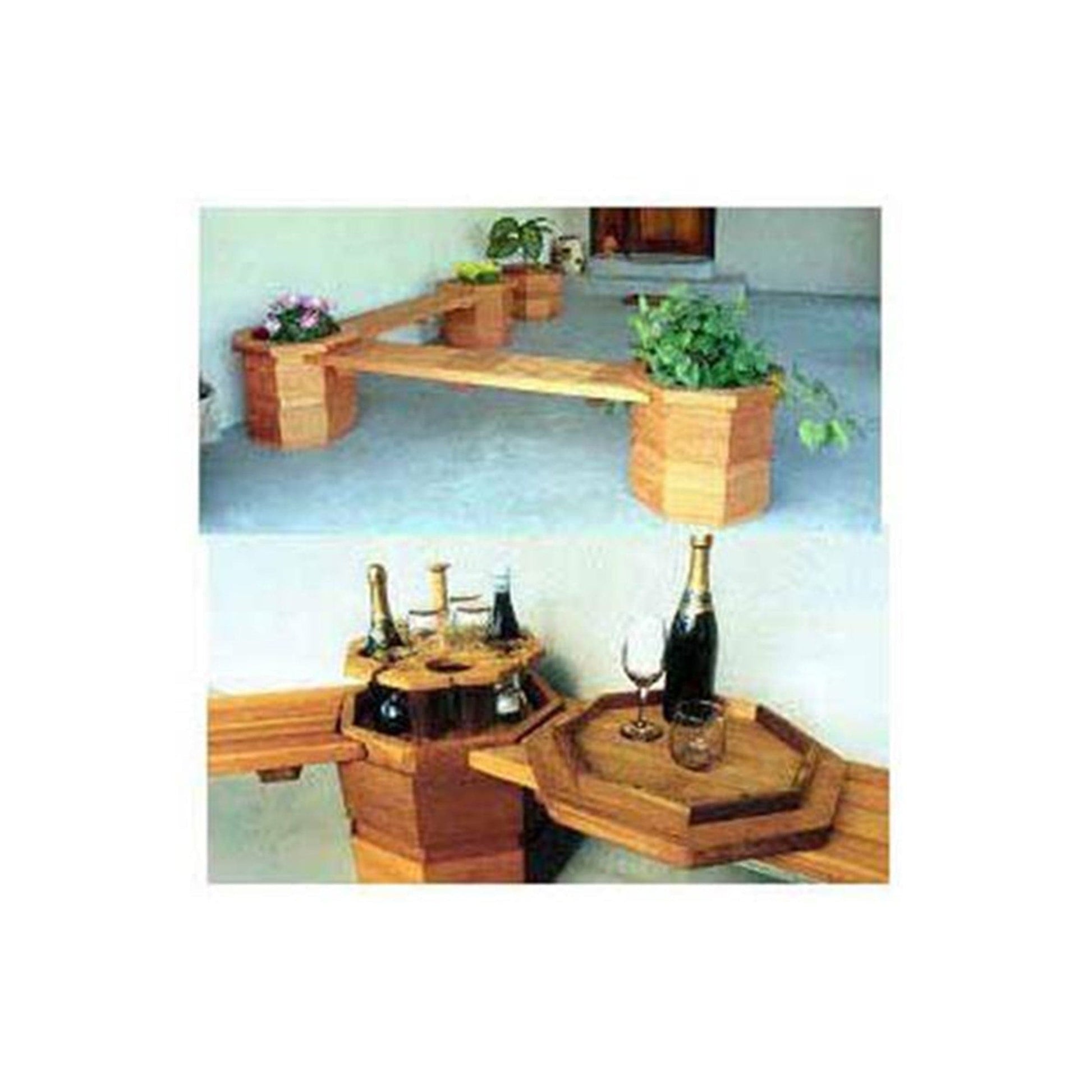 Woodworking Project Paper Plan to Build Octagonter Benches alt 0