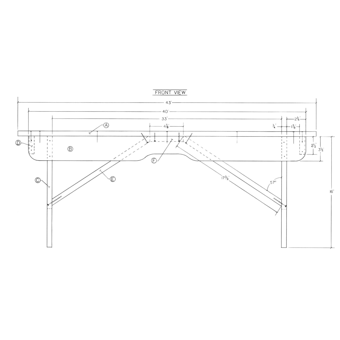 Woodworking Project Paper Plan to Build Deacons Bench alt 0