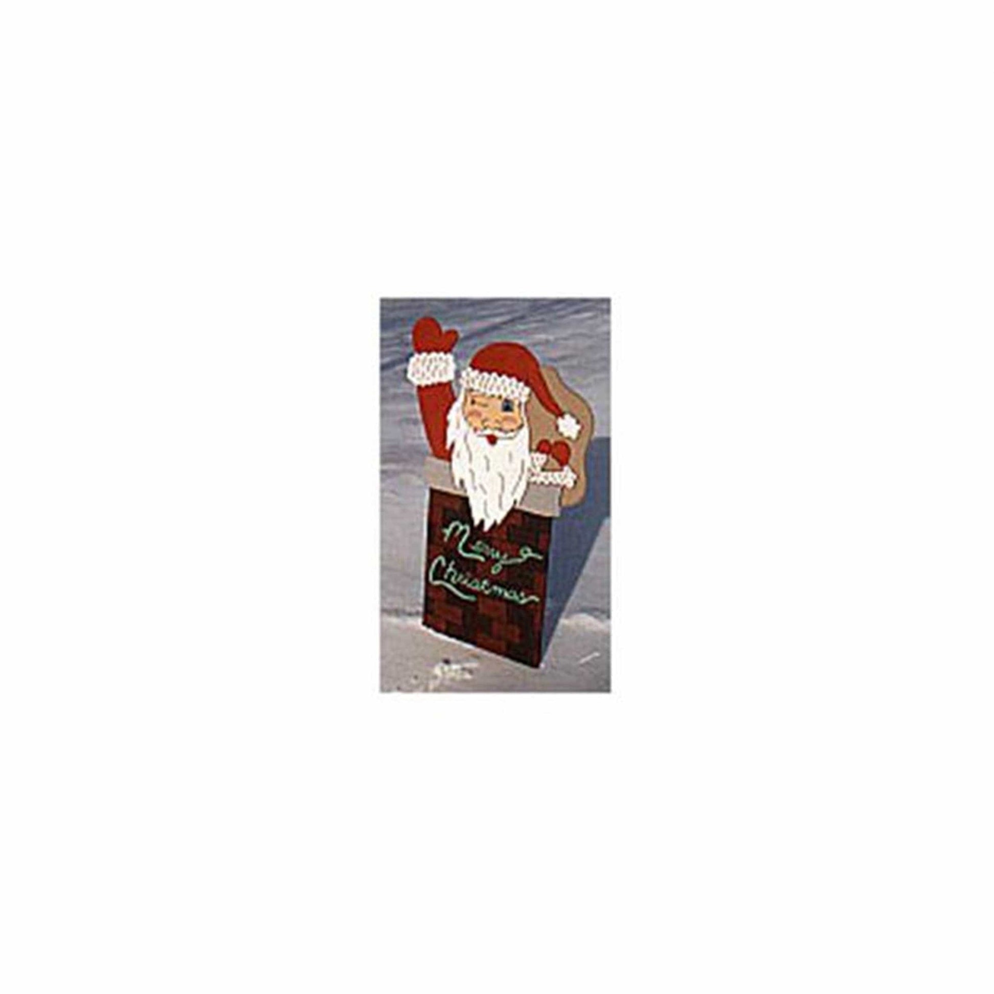 Woodworking Project Paper Plan to Build Santa in Chimney alt 0