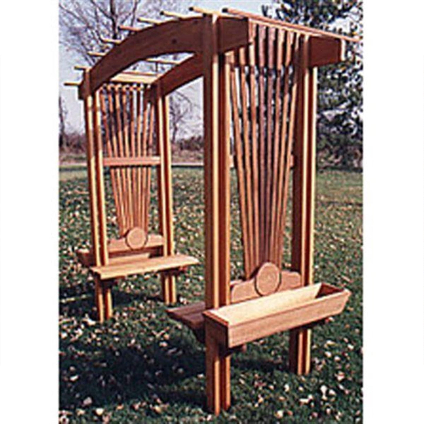 Woodworking Project Paper Plan to Build Sunburst Arbor alt 0