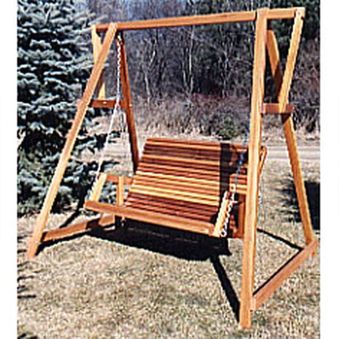 Woodworking Project Paper Plan to Build Patio Swing and Stand alt 0