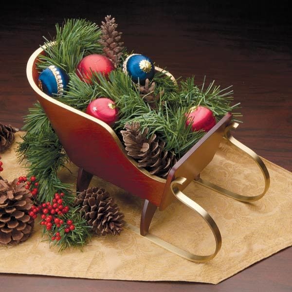 Holiday Tabletop Sleigh Downloadable Plan alt 0