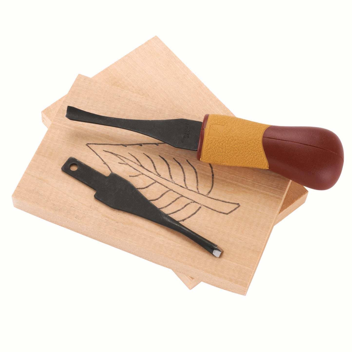 Beginner 2-Blade Craft Carver Palm Tool Set alt 0