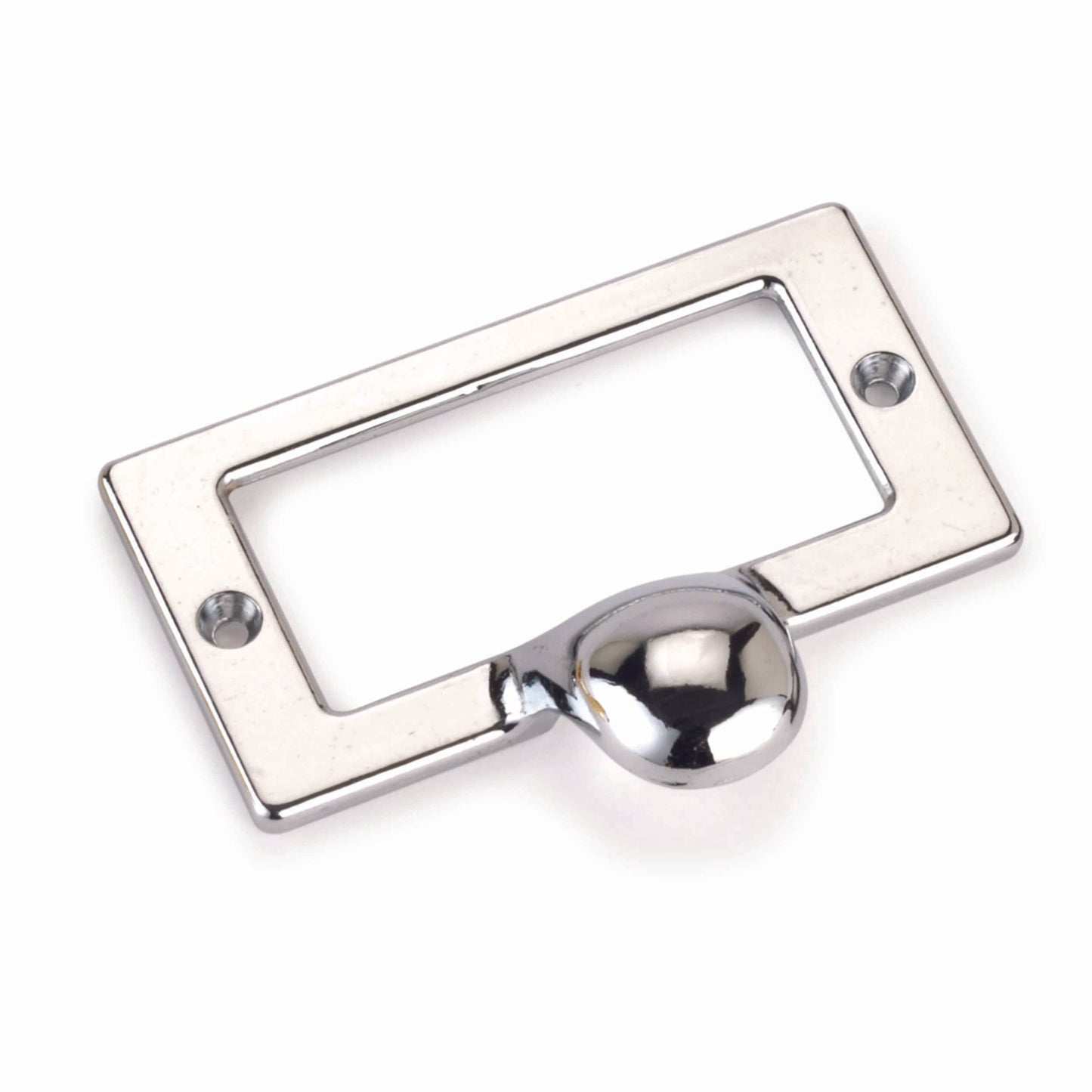 Drawer Pull with Card Holder Chrome Finish alt 0