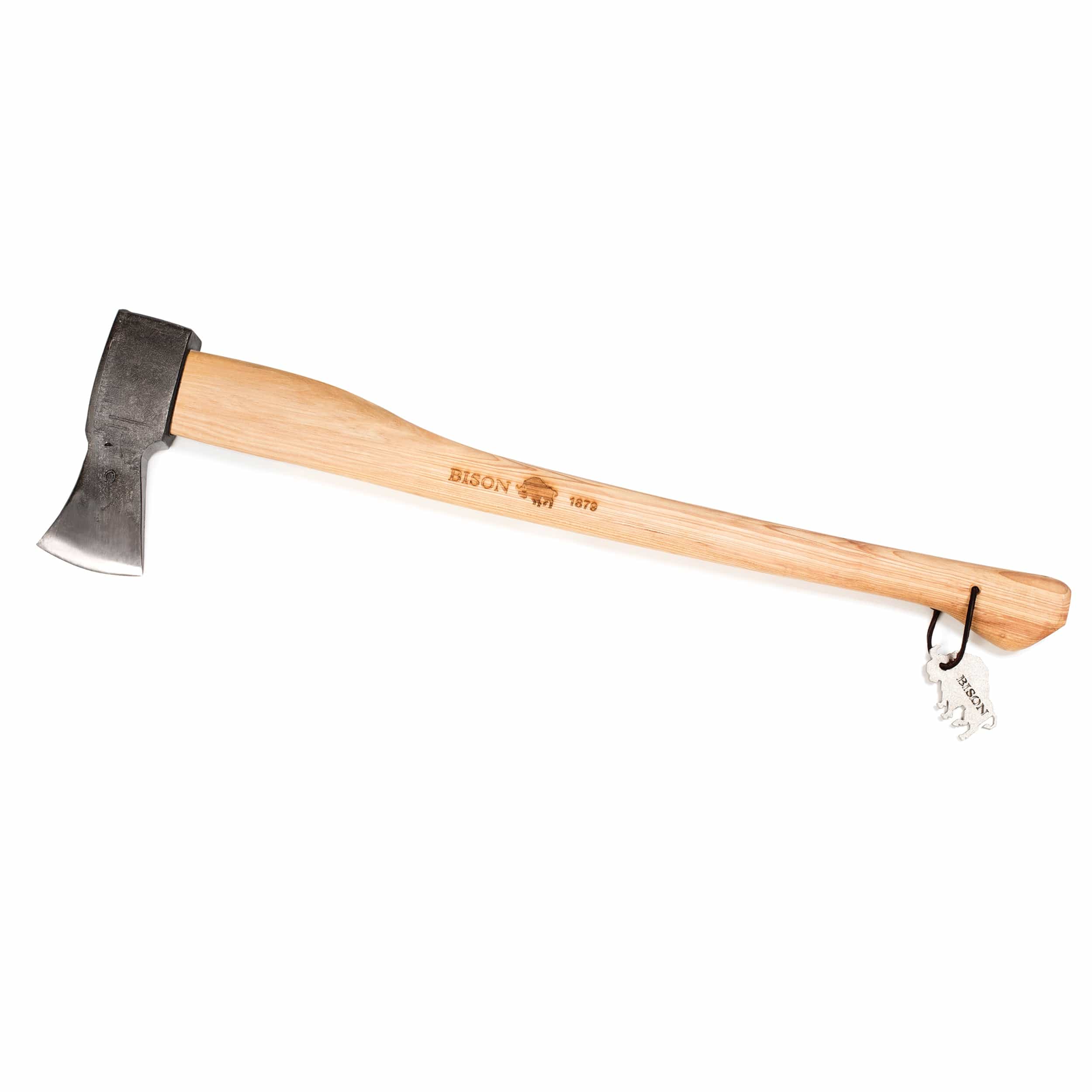 Bison Splitting Axe For Camping And Outdoor Adventure With Leather 