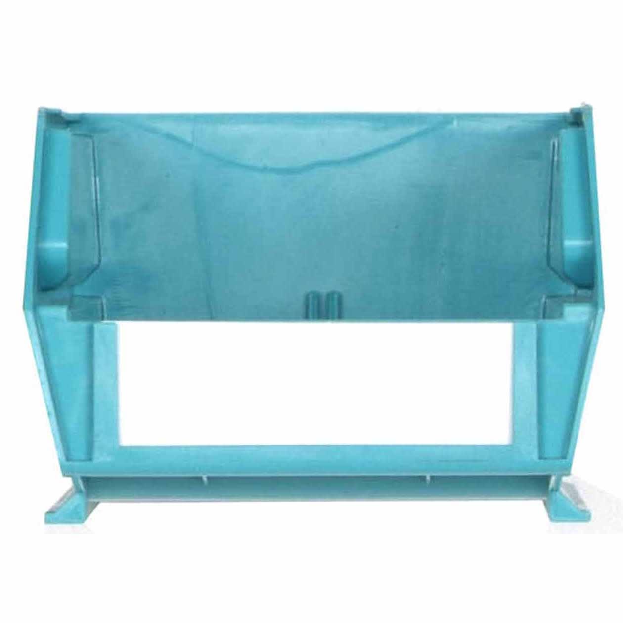 5-3/8" L x 4-1/8" W x 3" H Teal Stacking, Hanging, Interlocking Polypropylene Bins, 10 CT alt 0