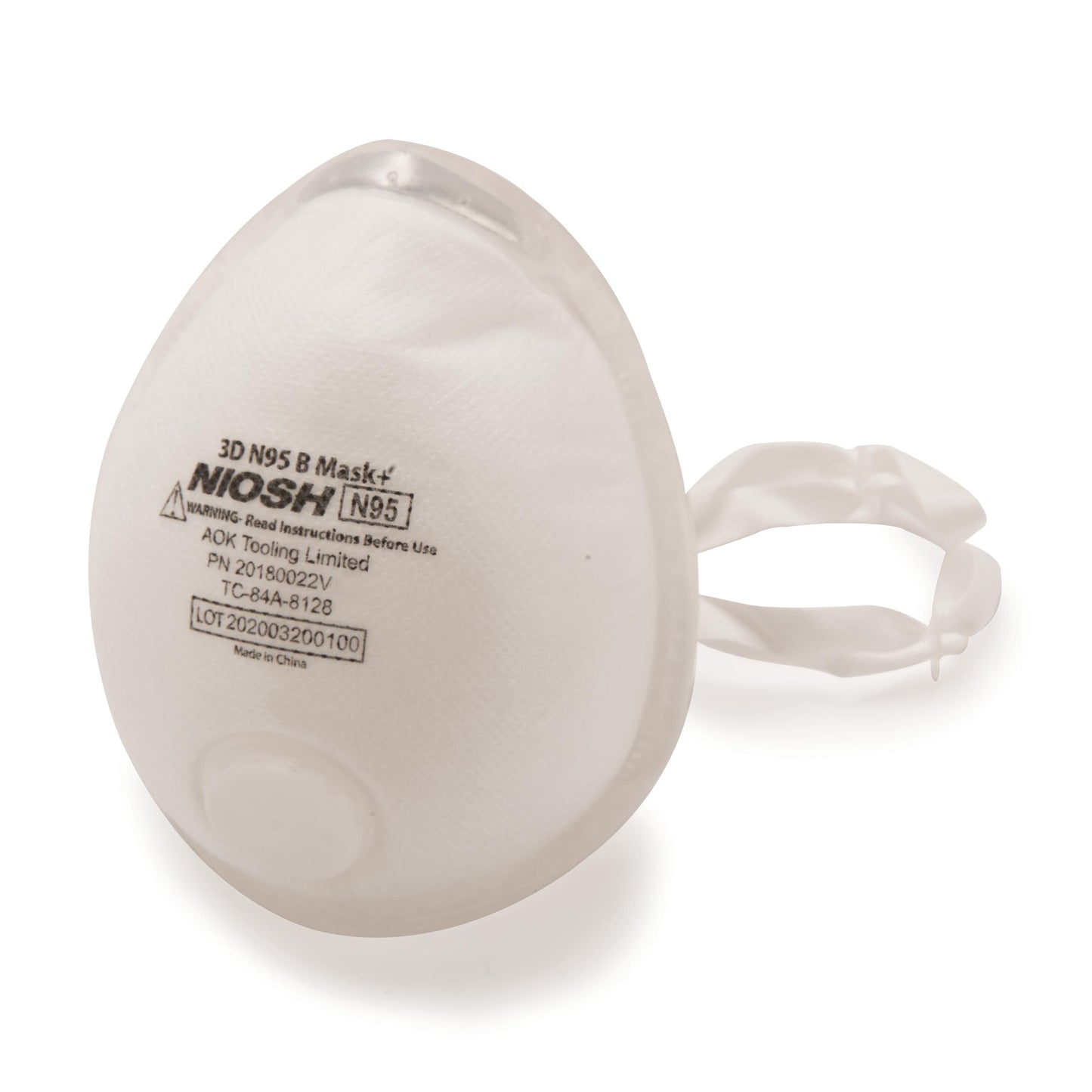 N95 3D+ Valved Mask with 360-Degree Silicone Seal - Large alt 0
