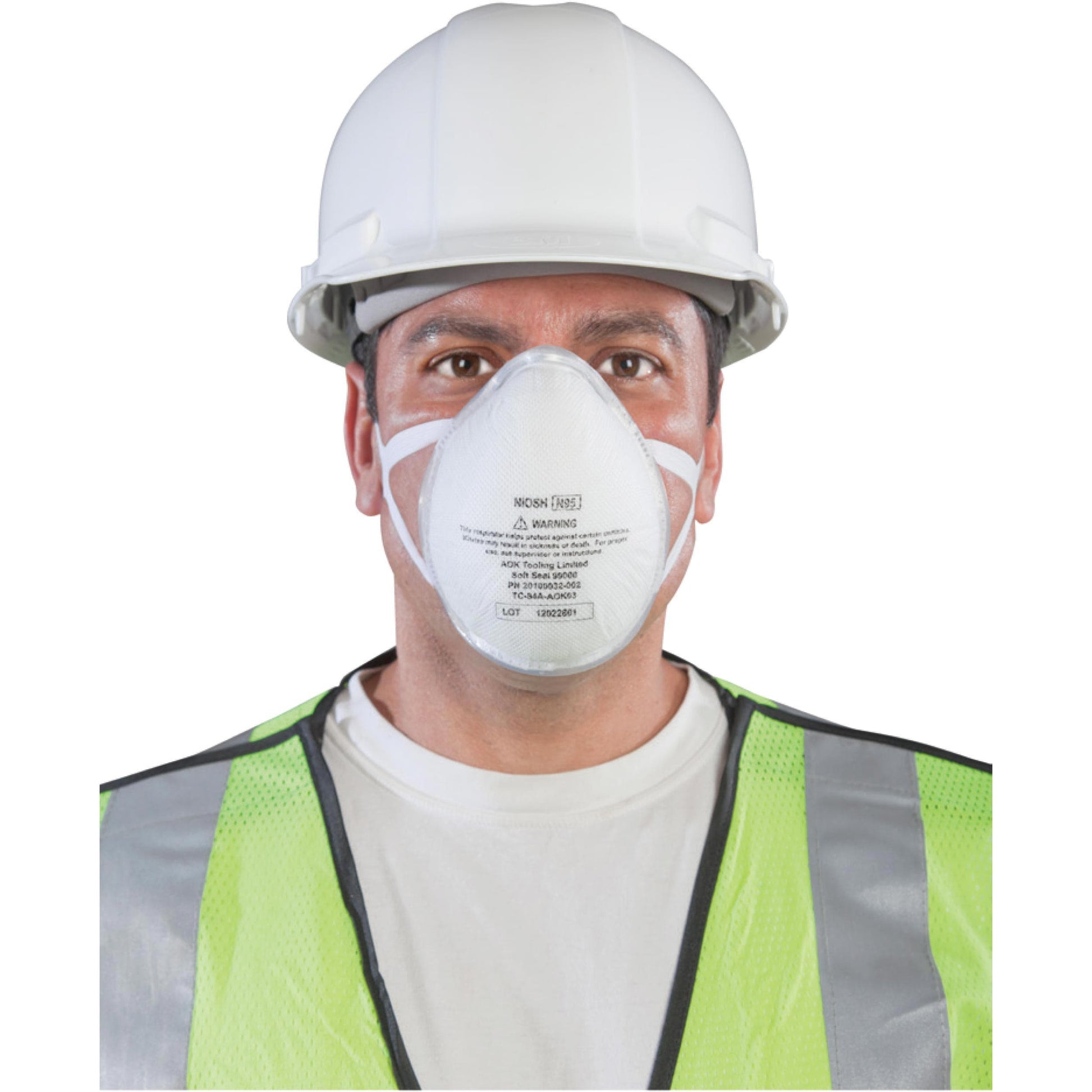 N95 3D+ Valved Mask with 360-Degree Silicone Seal - Large alt 0