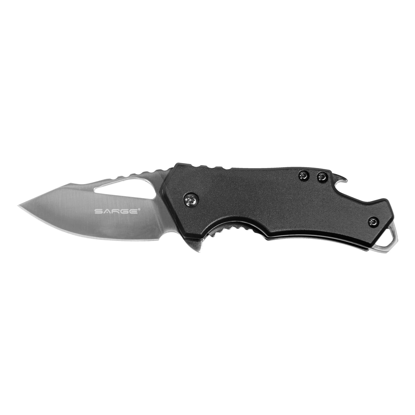 Black Fuse - Folding Knife and Bottle Opener, Stainless Steel 2-3/8" Blade alt 0