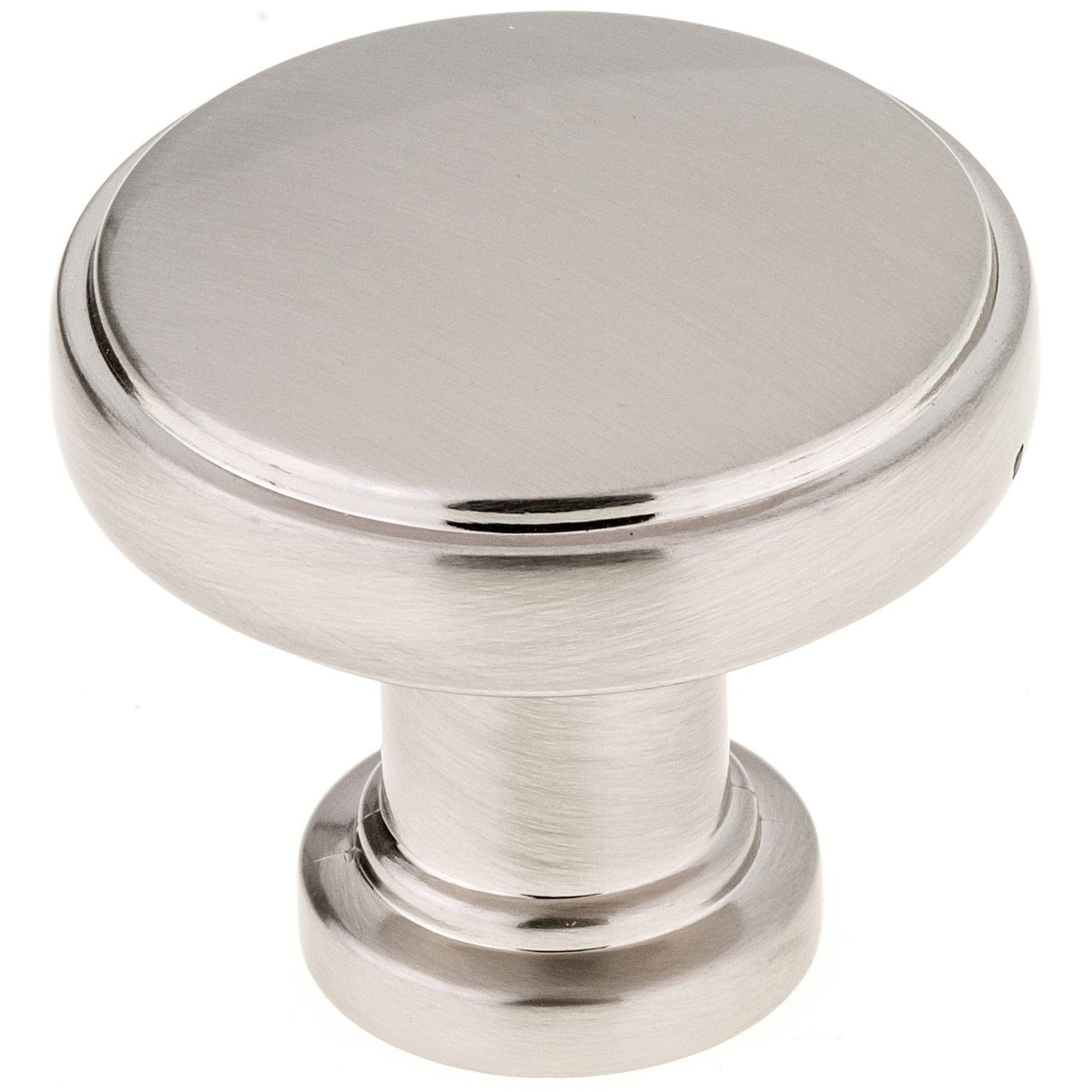 Contemporary Knob, 1-11/32" D, Brushed Nickel alt 0