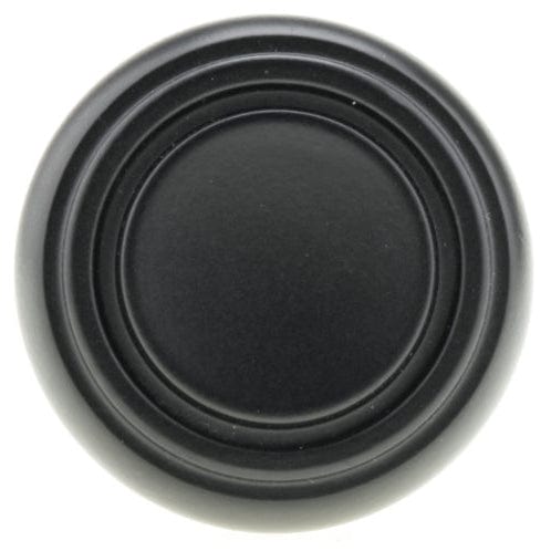 Contemporary Knob, 1-5/16" D, Black alt 0