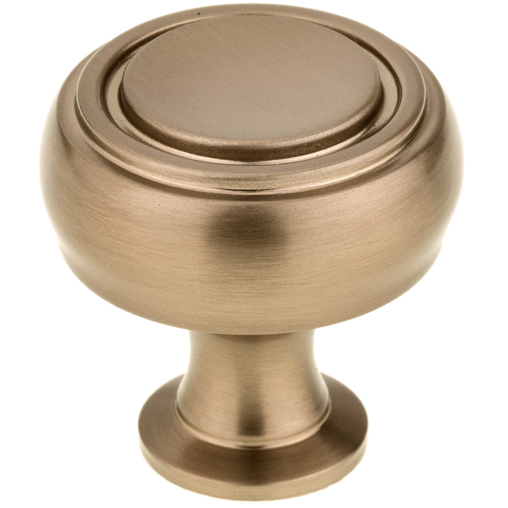 Contemporary Knob, 1-5/16" D, Champagne Bronze alt 0