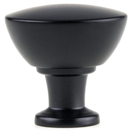 Contemporary Knob, 1-11/32" D, Matte Black alt 0