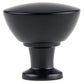 Contemporary Knob, 1-11/32" D, Matte Black alt 0