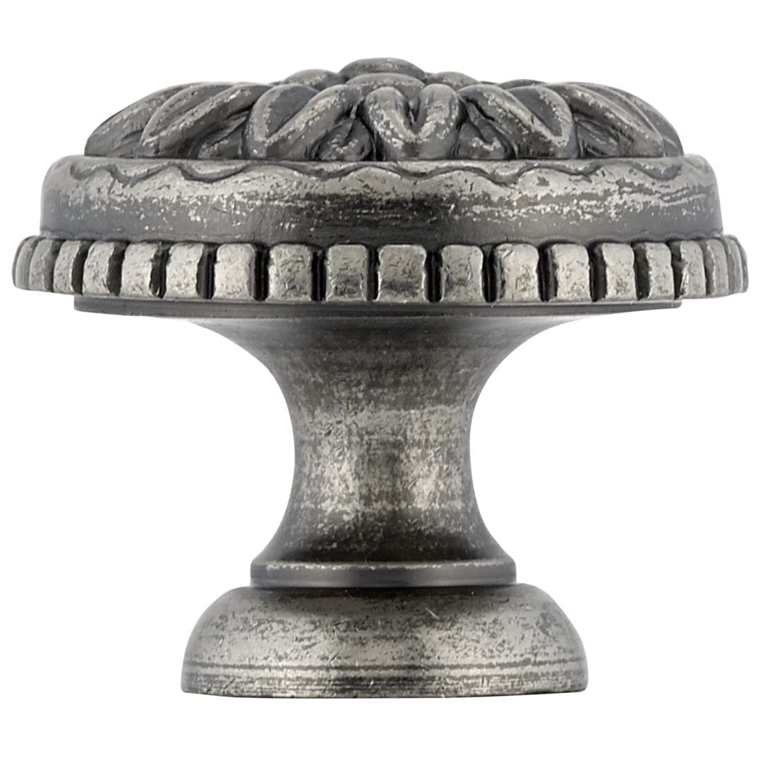 Traditional Knob, 1-3/16" D, Pewter alt 0