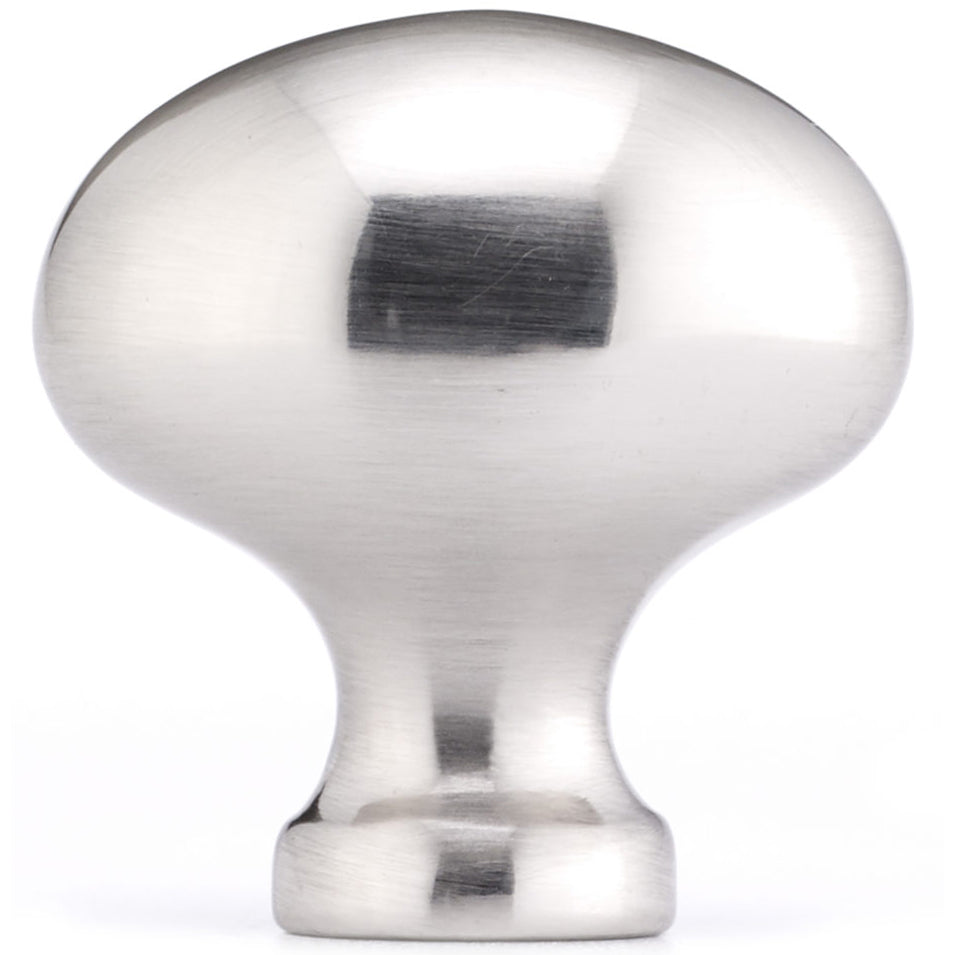 Contemporary Knob, 1-7/32-in x 25/32-in, Brushed Nickel alt 0