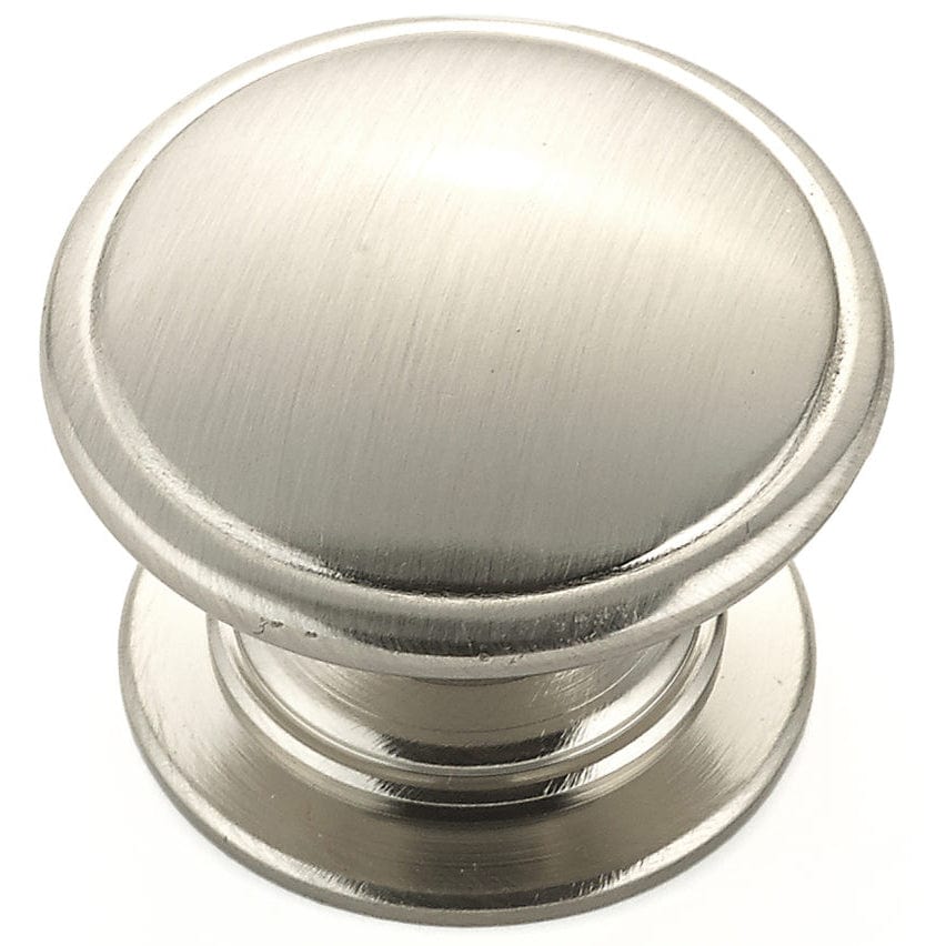 Traditional Knob, 1-1/4" D, Brushed Nickel alt 0