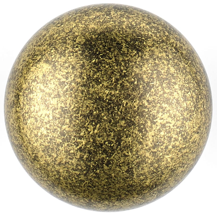 Traditional Knob, 1-1/4" D, Burnished Brass alt 0