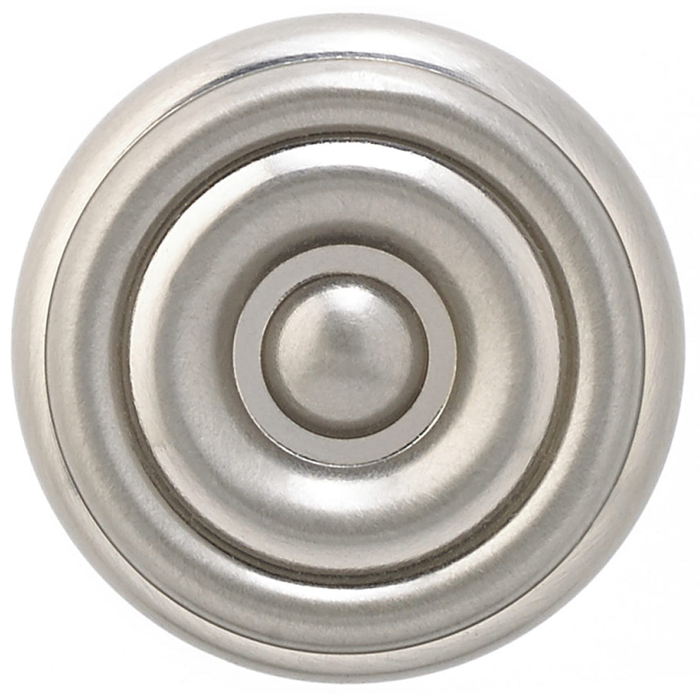 Traditional Knob, 1-1/4" D, Brushed Nickel alt 0