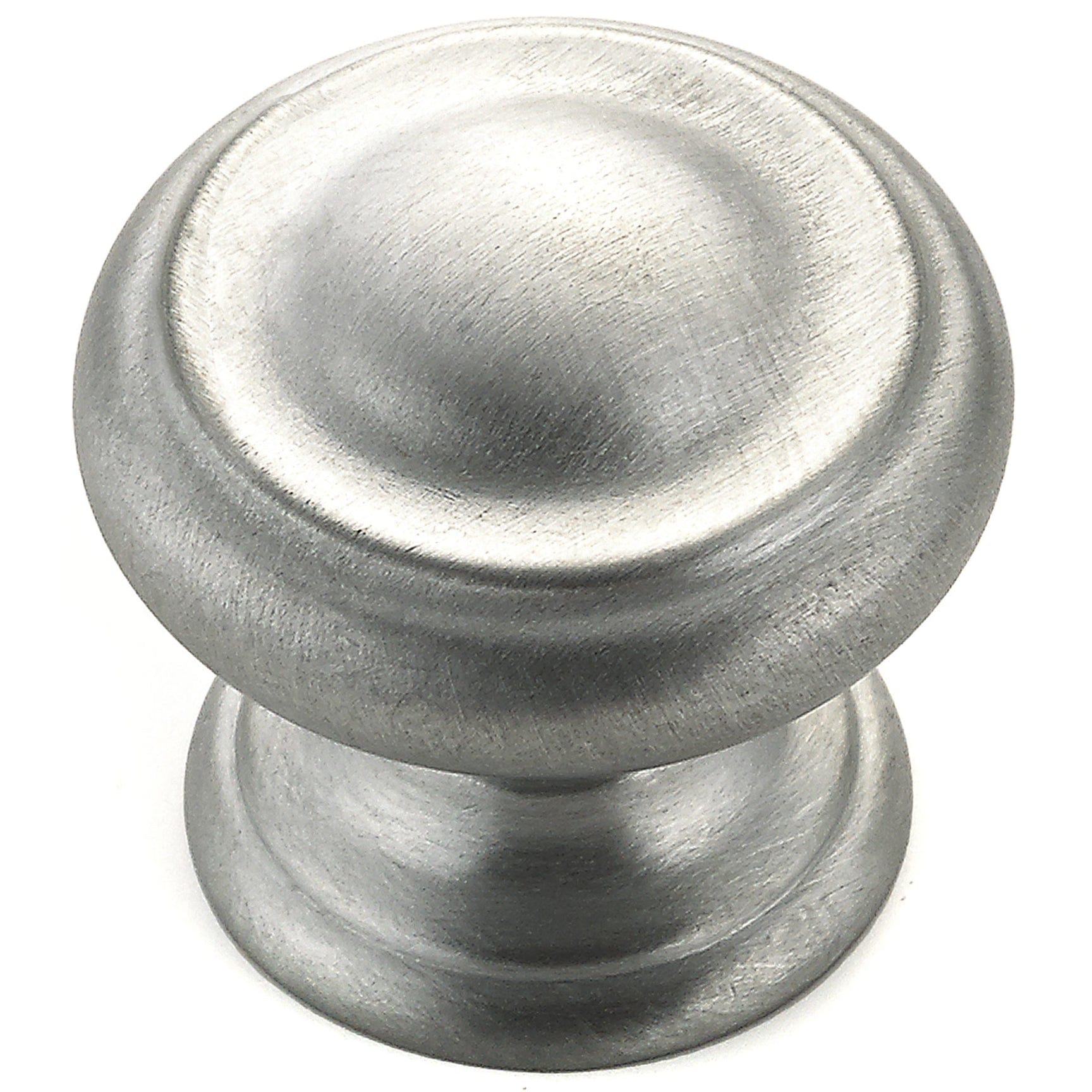 Traditional Knob, 1-3/16" D, Brushed Chrome alt 0