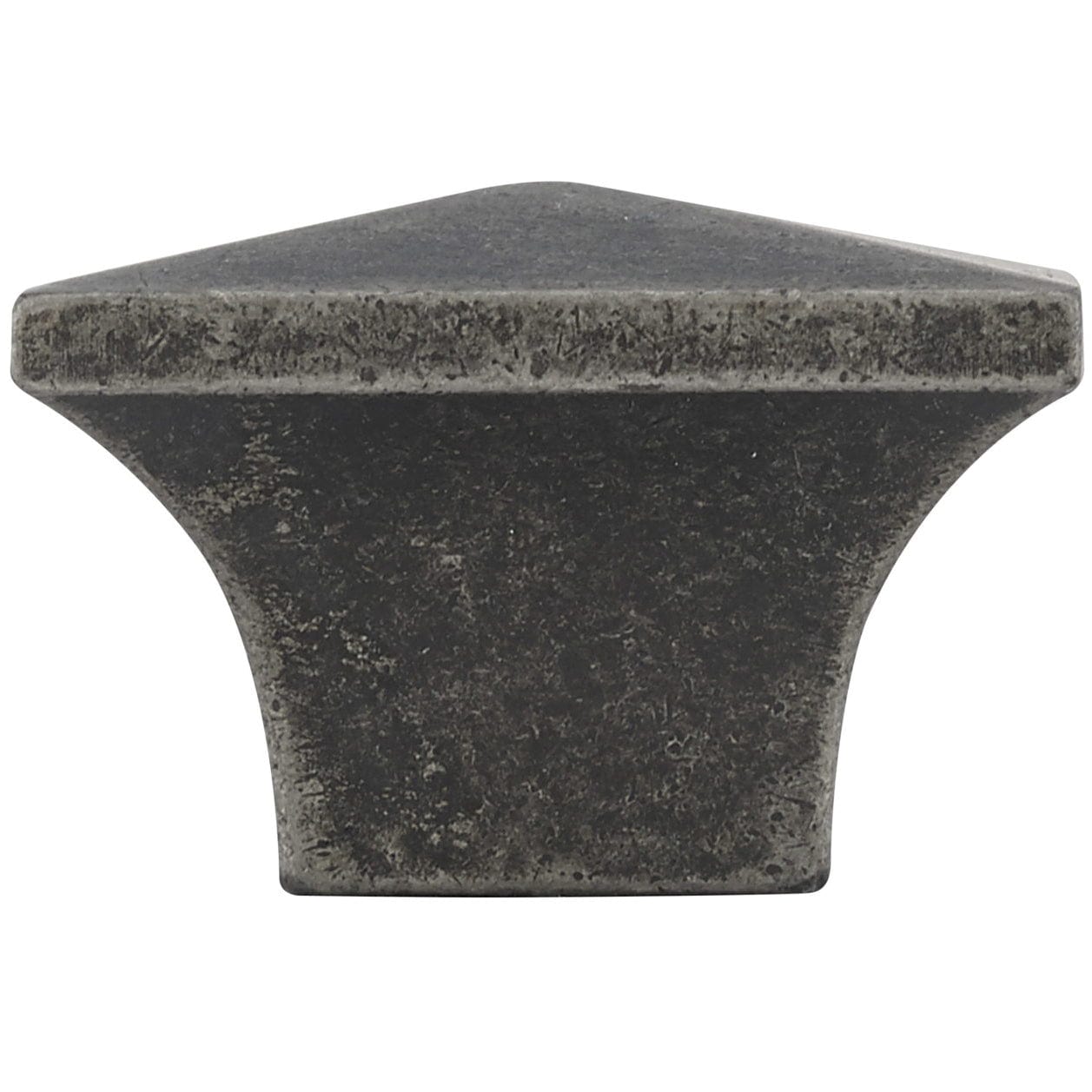 Traditional Knob, 1-1/4" x 1-1/4", Pewter alt 0