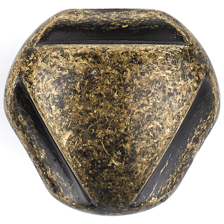 Traditional Knob, 1-5/16" D, Burnished Brass alt 0