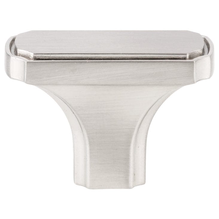 Transitional Knob, 1-11/16" x 27/32", Brushed Nickel alt 0