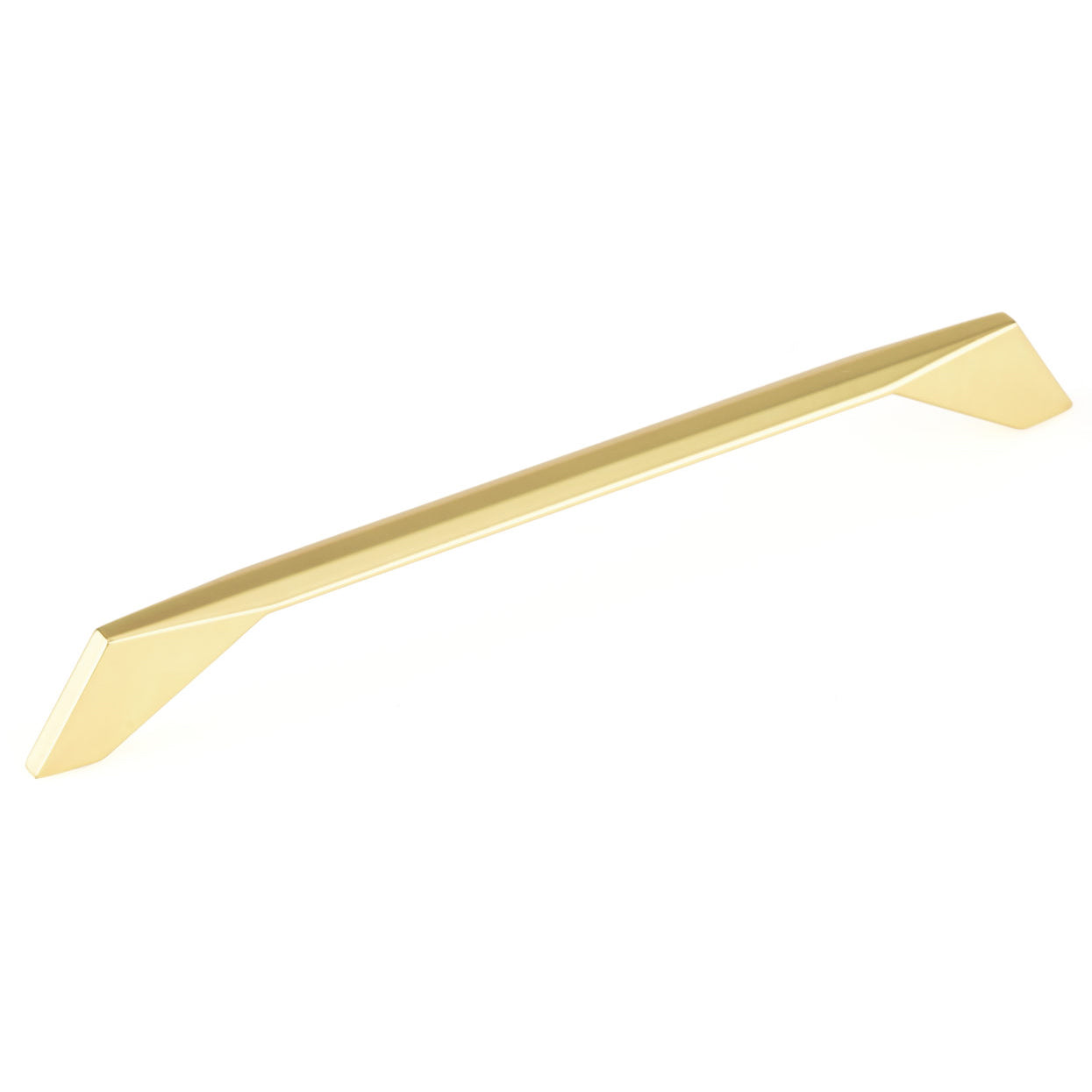 Contemporary Pull, 8-13/16" Center-to-Center, Brushed Gold alt 0