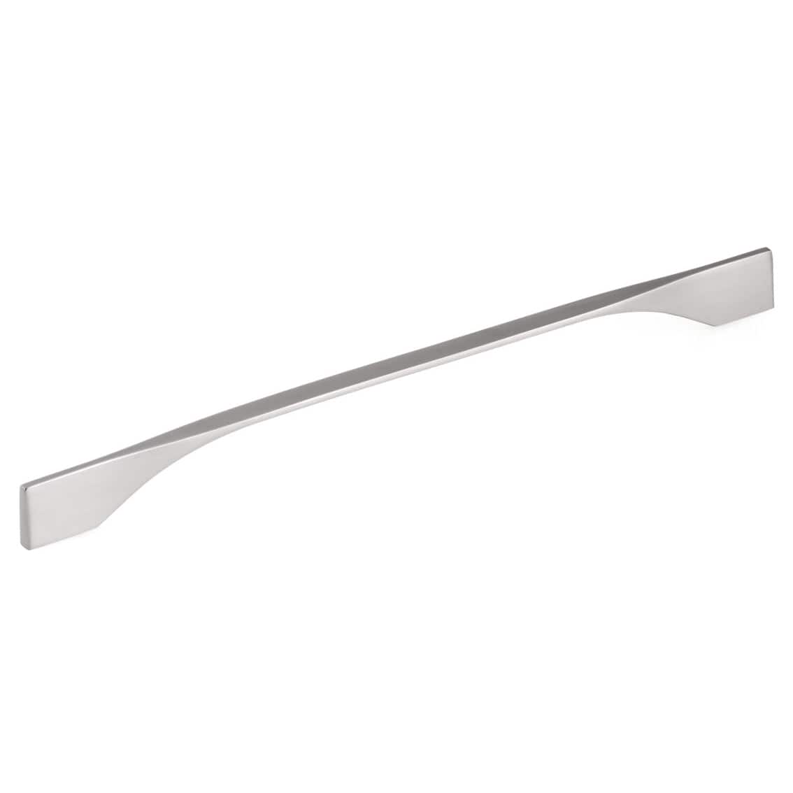 Contemporary Pull, 11-3/8" to 12-5/8" Center-to-Center, Brushed Nickel alt 0