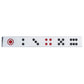Eclectic Pull, 3-3/4" Center-to-Center, Chrome, Dice Pattern alt 0