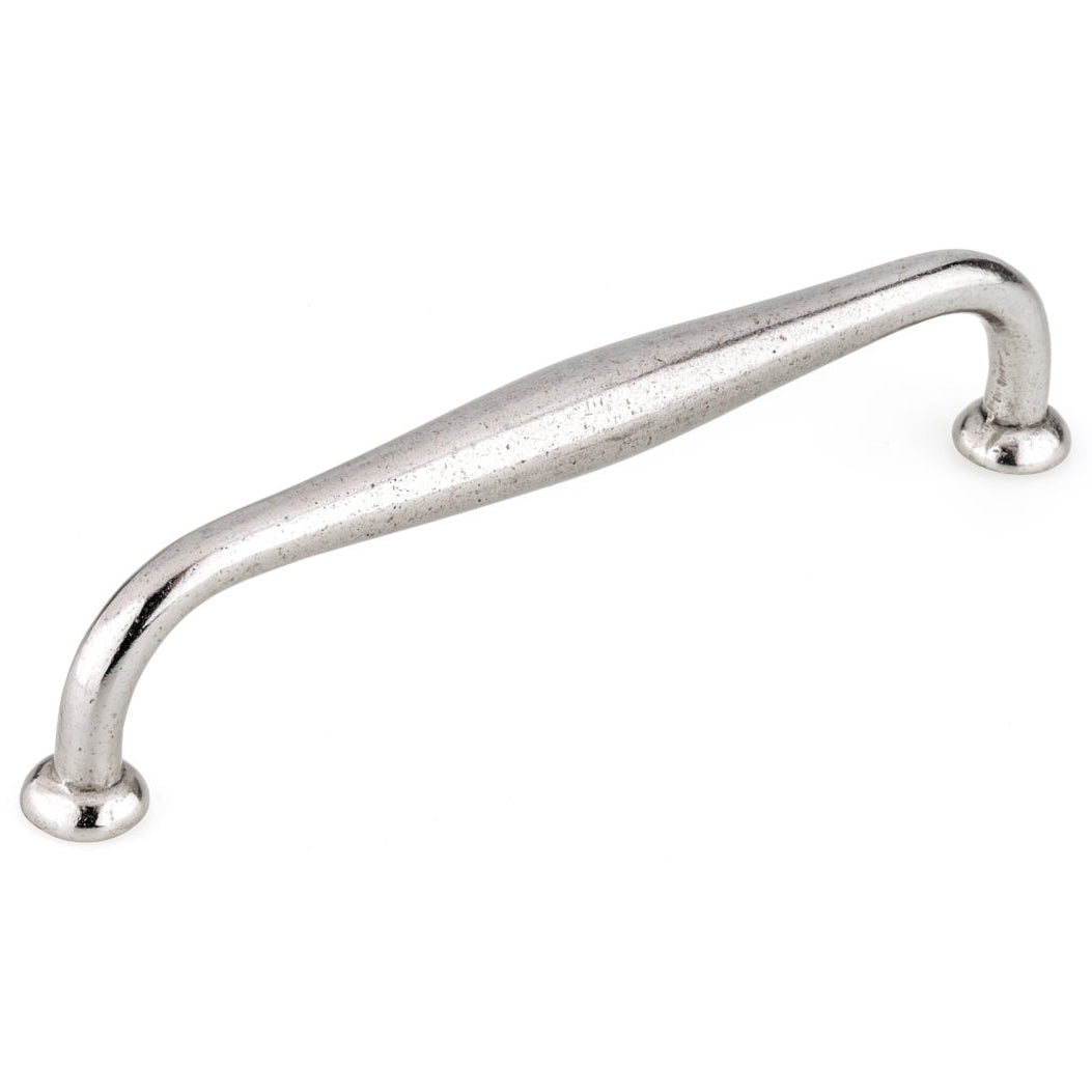 Traditional Pull, 7-9/16" Center-to-Center, Newcastle Antique Polished Nickel alt 0