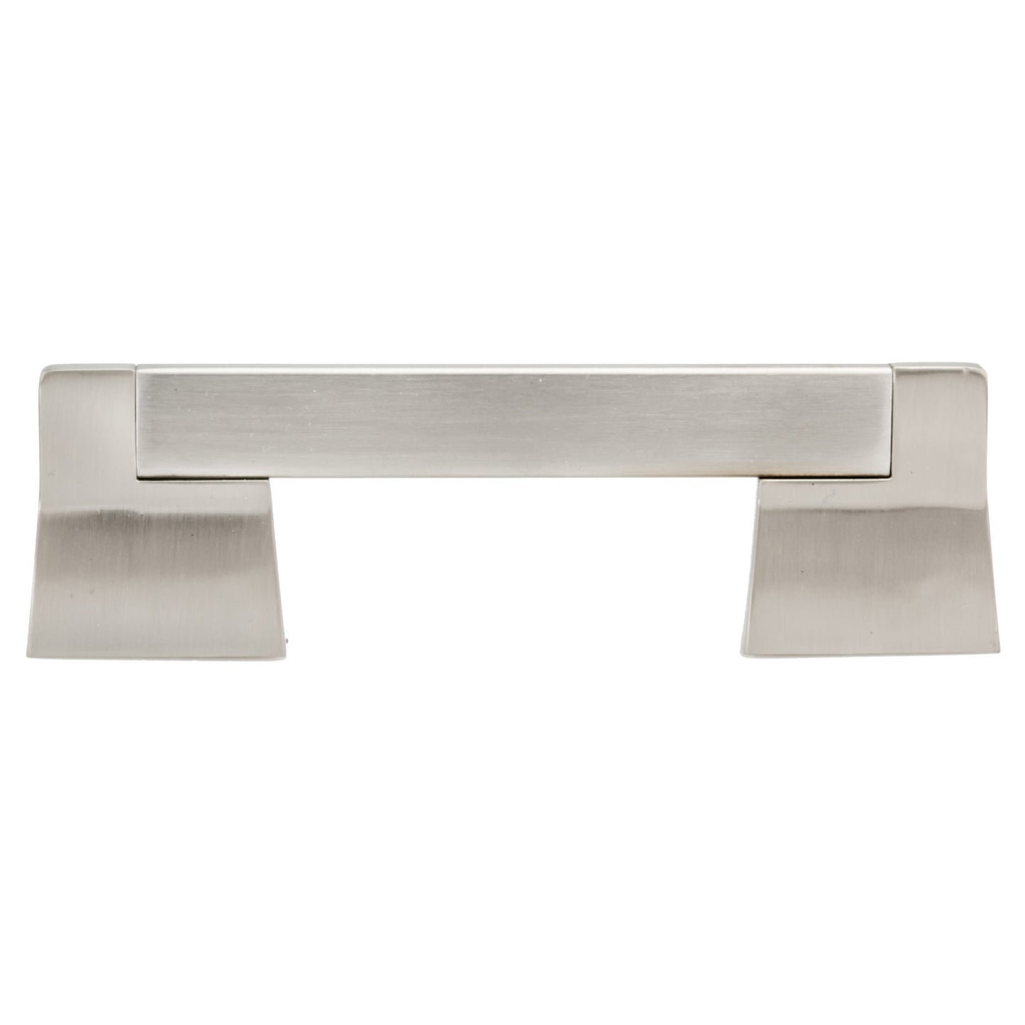 Contemporary Pull, 3-3/4" Center-to-Center, Brushed Nickel alt 0