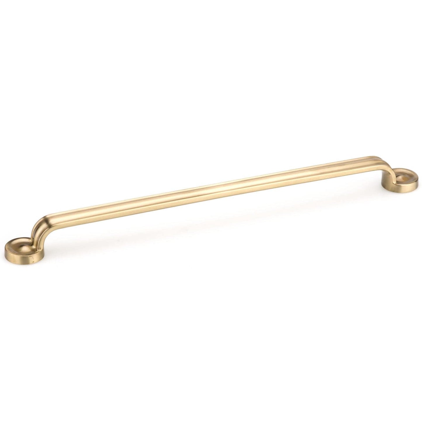 Traditional Pull, 12-5/8" Center-to-Center, Satin Brass alt 0