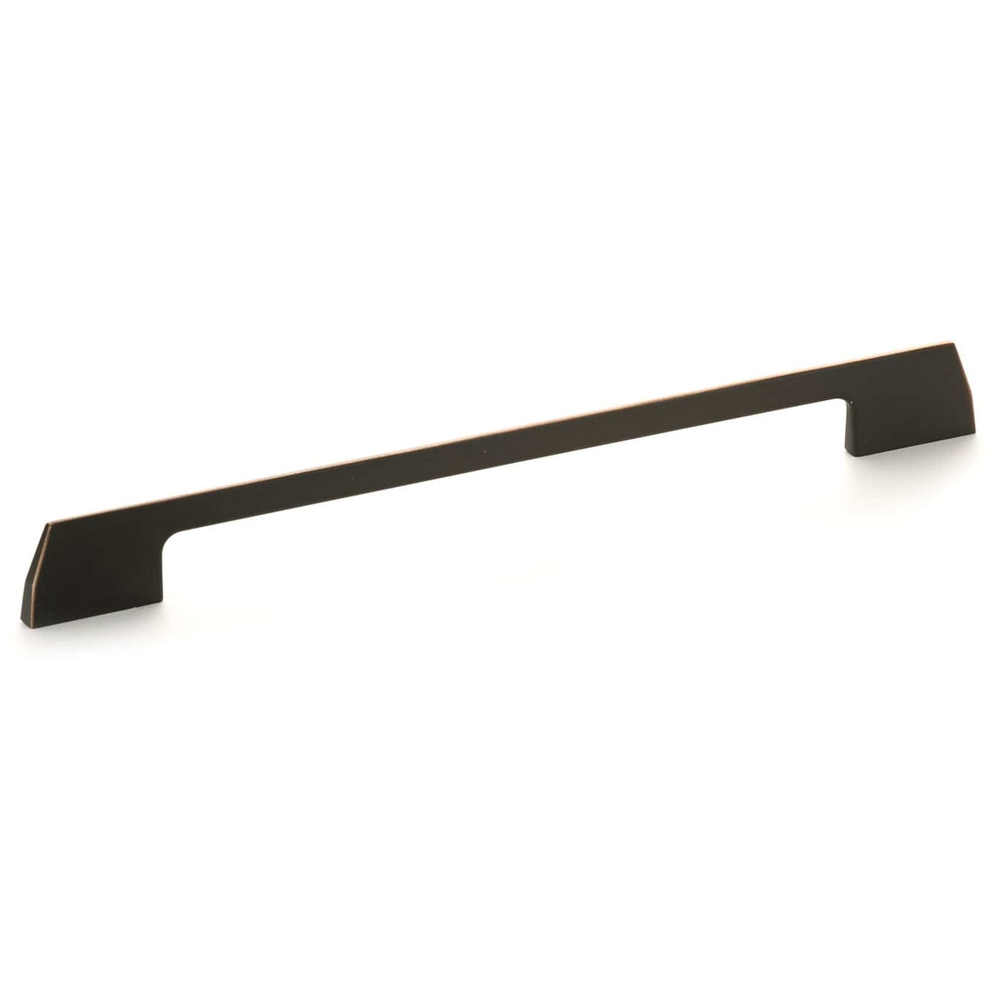 Contemporary Pull, 10-1/8" Center-to-Center, Brushed Oil-Rubbed Bronze alt 0