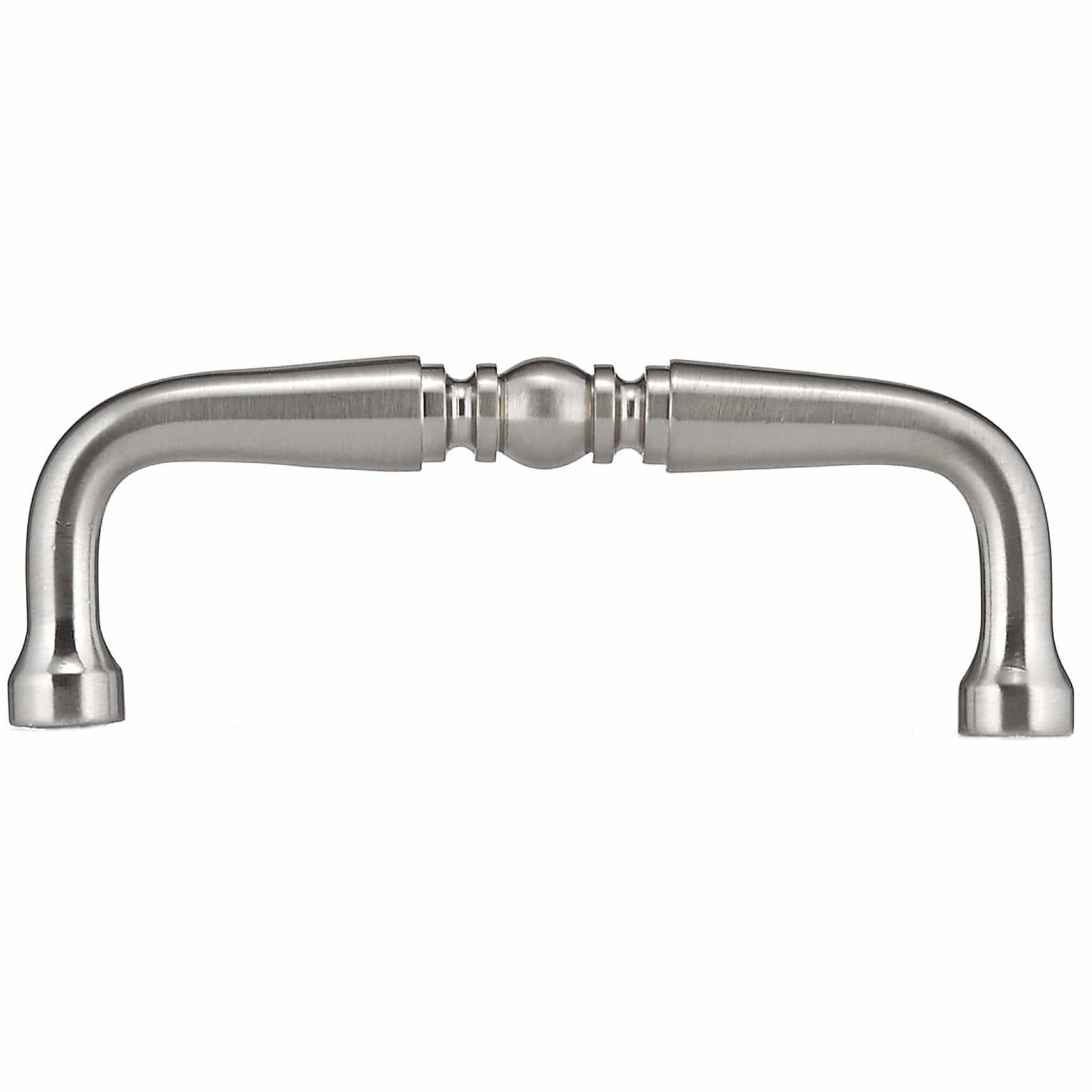 Traditional Pull, 3" Center-to-Center, Brushed Nickel alt 0