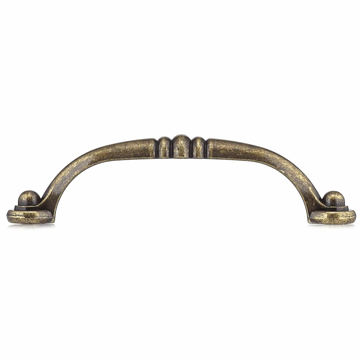 Traditional Pull, 3-3/4" Center-to-Center, Burnished Brass alt 0