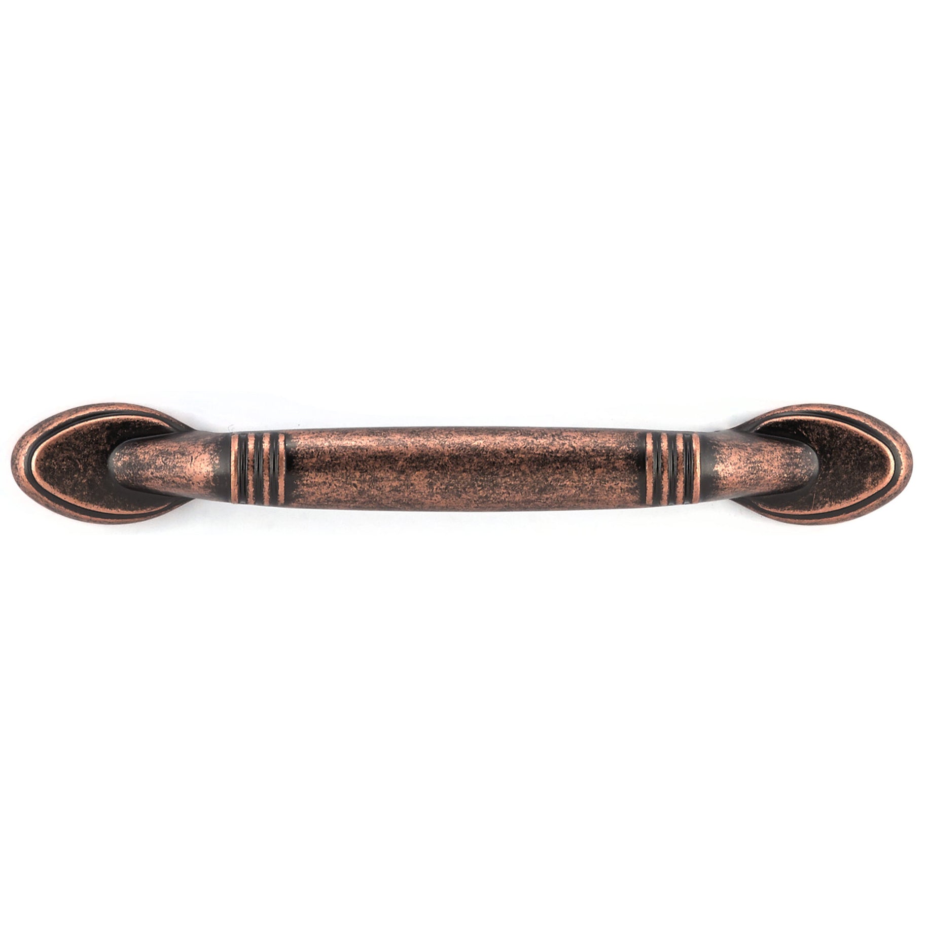 Traditional Pull, 3" Center-to-Center, Antique Copper alt 0