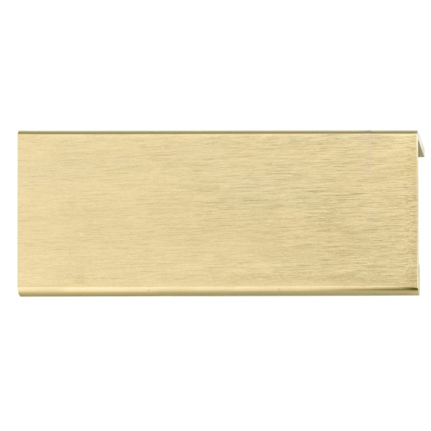 Contemporary Edge Pull, 3-1/8" Center-to-Center, Satin Gold alt 0