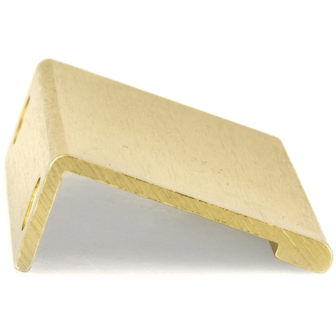 Contemporary Edge Pull, 3-1/8" Center-to-Center, Satin Gold alt 0